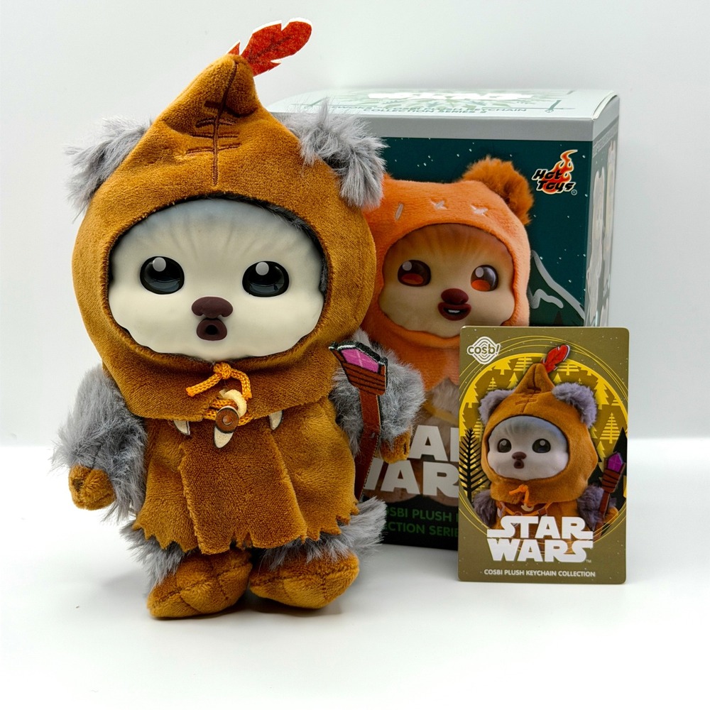 Hot Toys Star Wars Cosbi Plush Keychain Series 2 Kaink Ewok Figure with Card